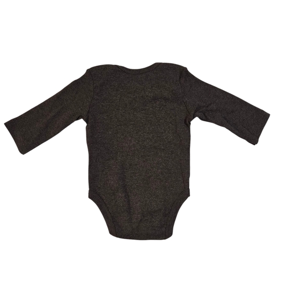 Brown Football-Themed Baby Onesie Sz 3m - Picture 4 of 5